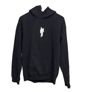 Billie Eilish 2019 Concert Hoodie Black S Graphics Pocket Cotton Blend Pullover